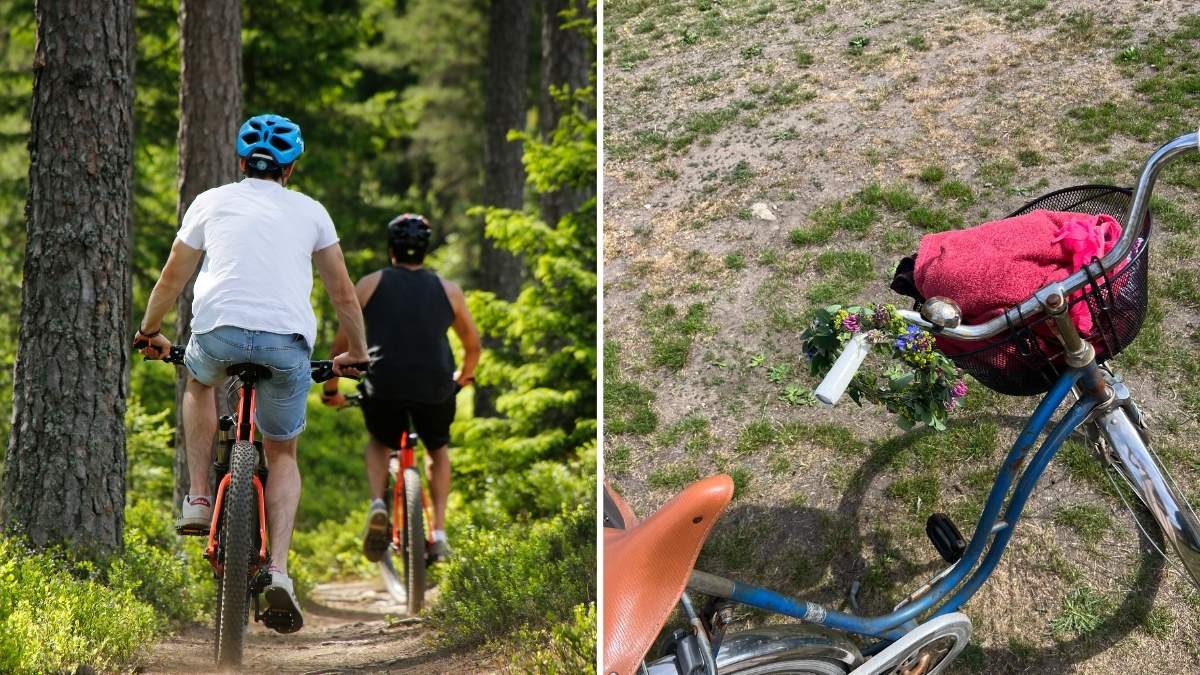 Cykling på Banvall i Blekinge