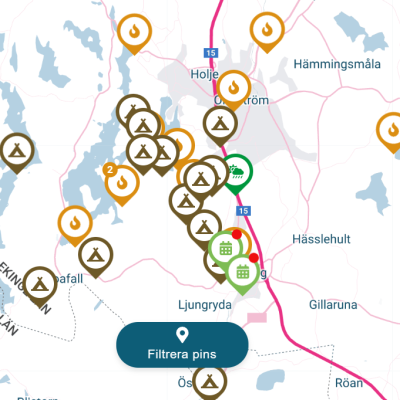 interaktiv karta över Olofström