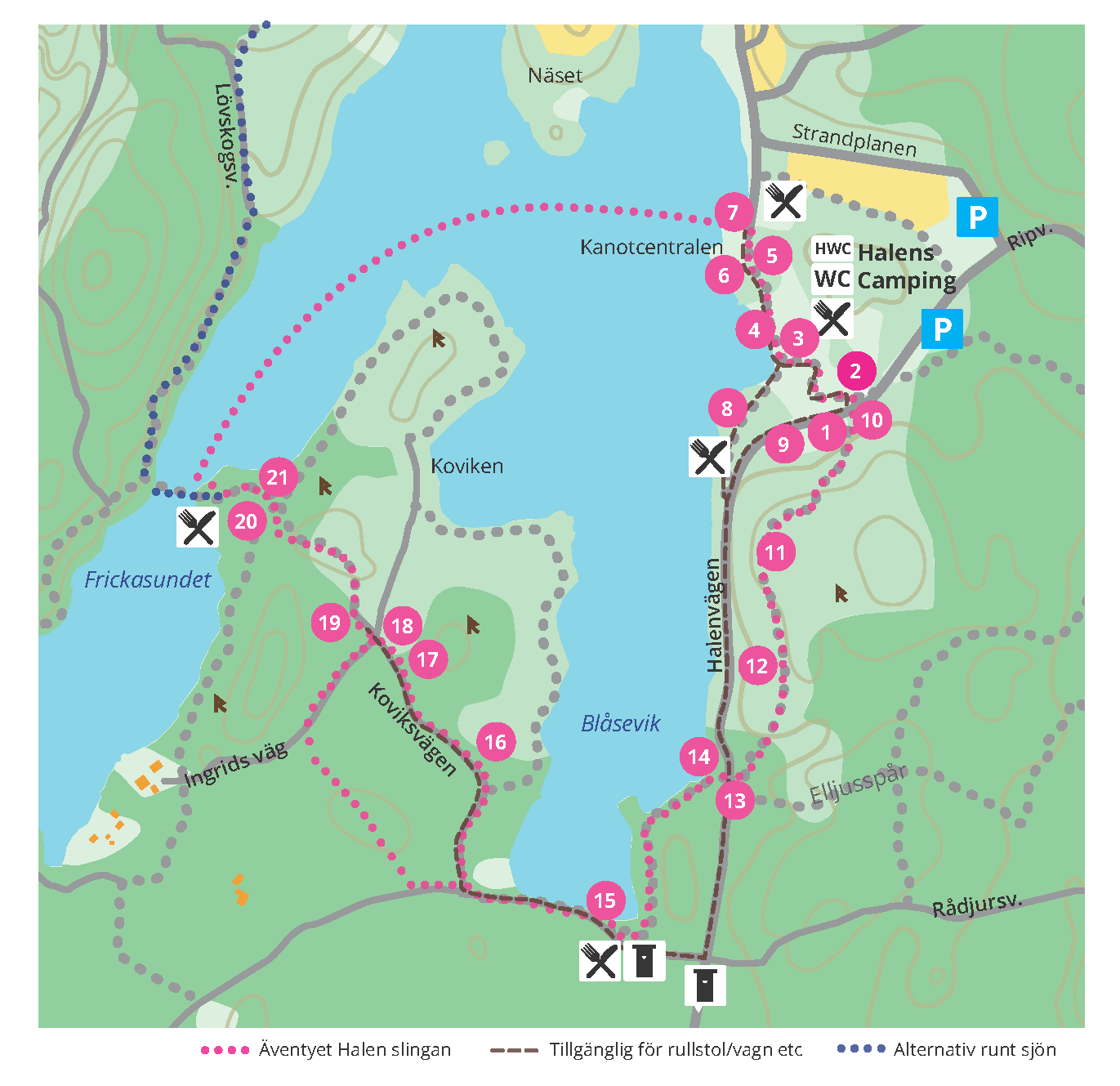 äventyret Halen karta