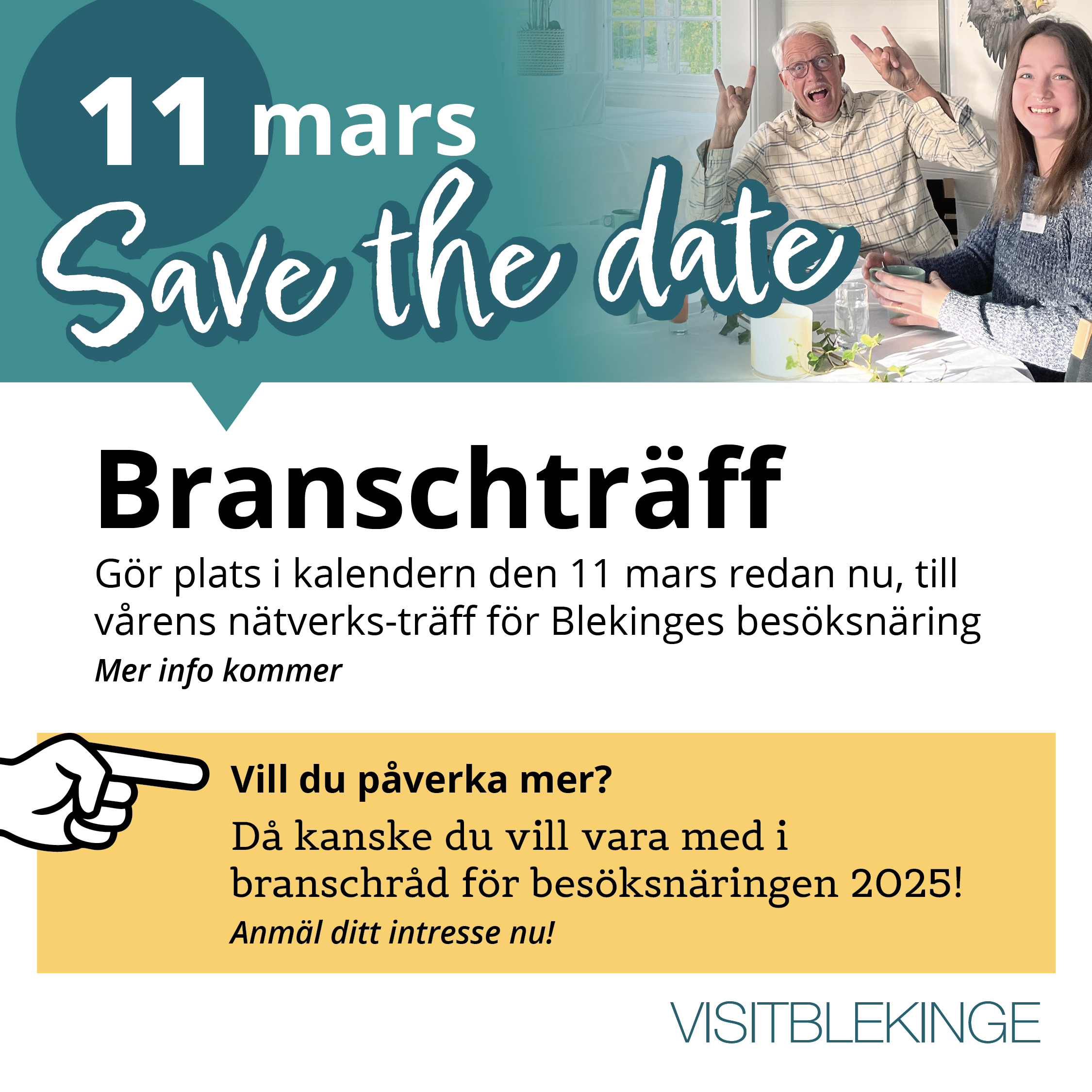 Visit Blekinges branschträff den 11 mars 2025