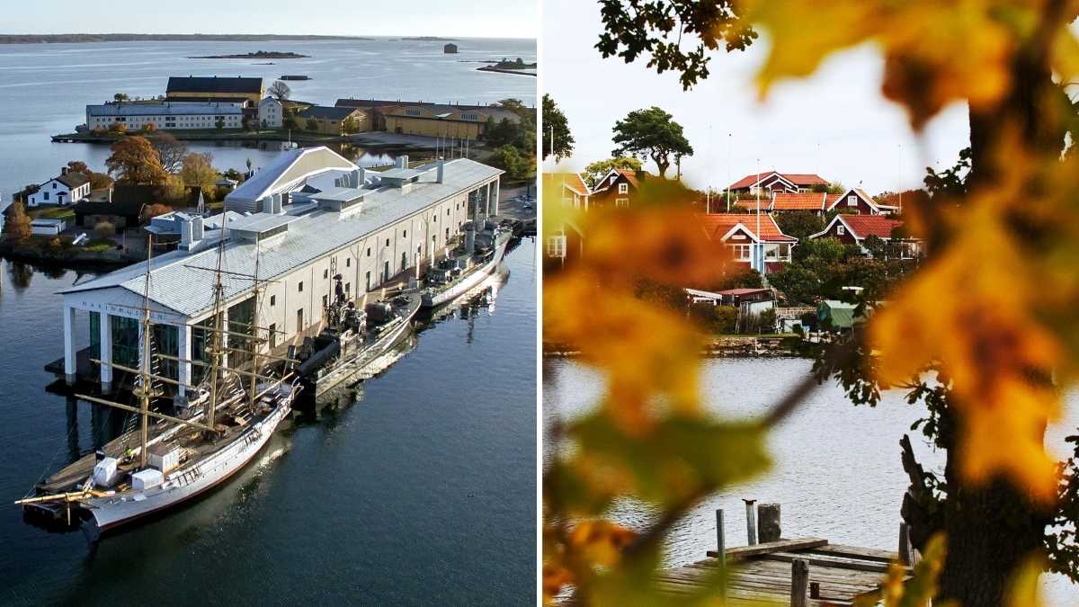 Marinmuseum och Brändaholm i Karlskrona