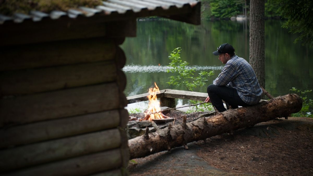 Outdoor cooking vid sjön Halen i Olofström, Blekinge