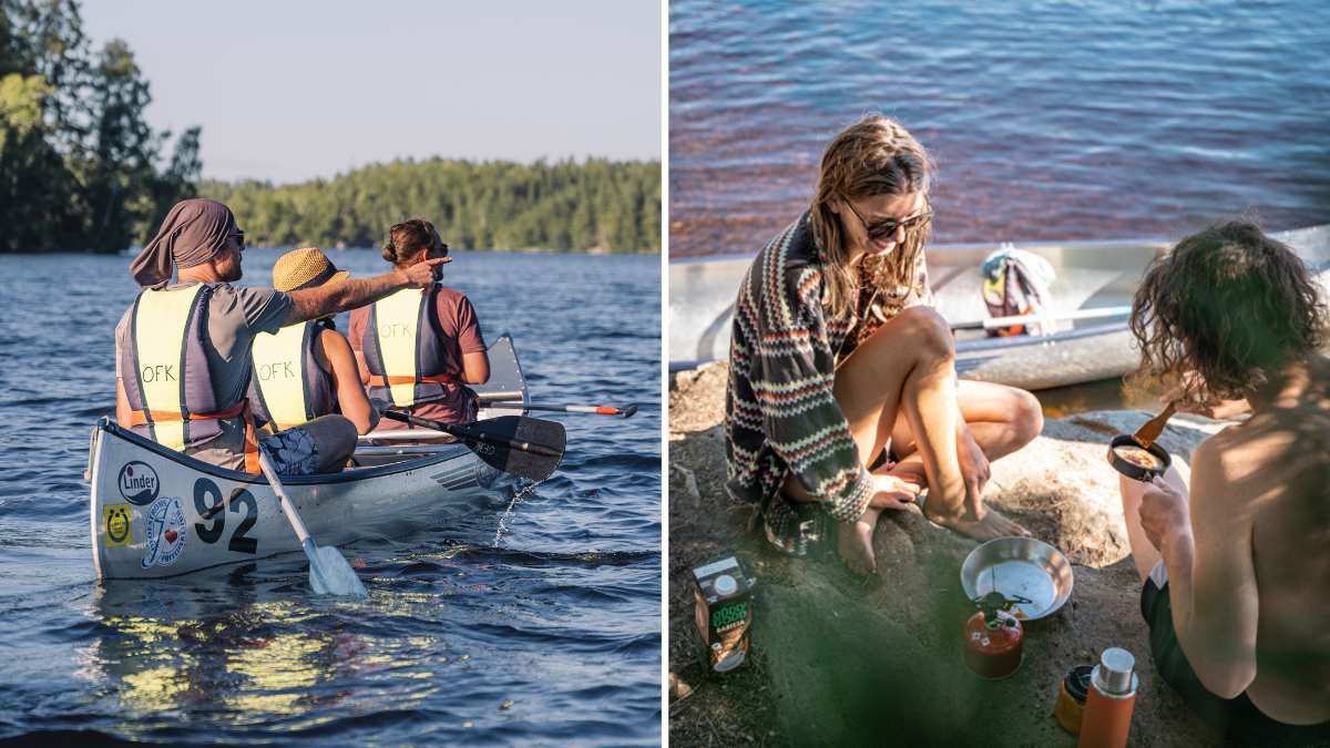 Paddla i sjön Halen, Blekinge