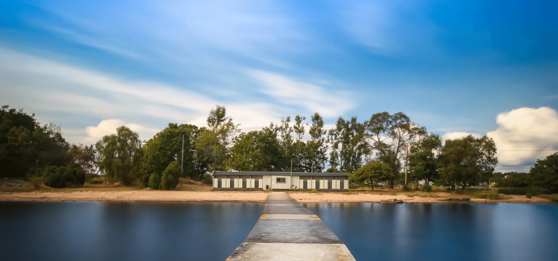 Badplats på Karön i Ronneby skärgård, Blekinge