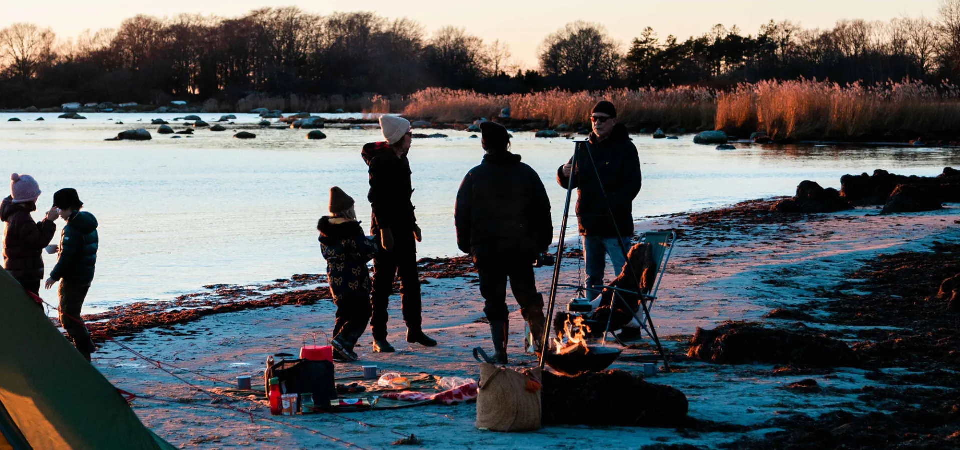 Vinteraktiviter i Blekinge - Outdoor cooking vid kusten