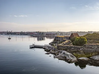 Utsikt över ön Kastellet i Karlshamn, Blekinge