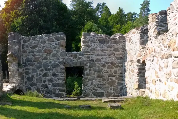 The ruins of the paper mill