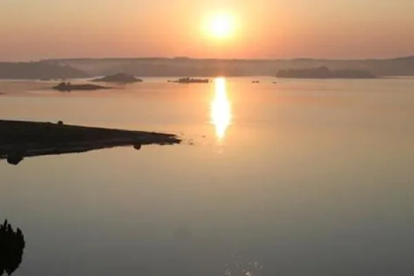 Sunset and lovely view from the rocks