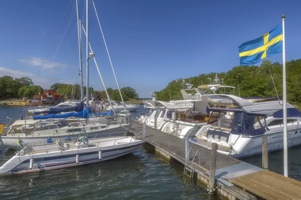 Boats in the guest harbour