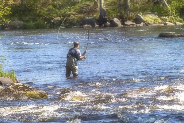 Anglers in the river