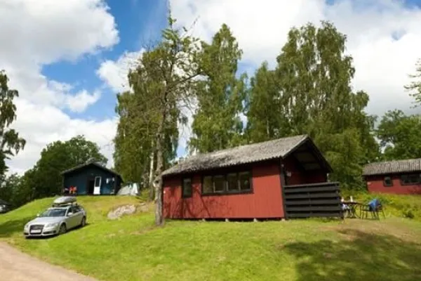 The Holiday Village with some of the cottages