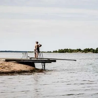 Dragsö camping i Karlskrona, Blekinge.