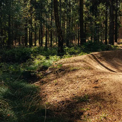 Flowtrail på Ryssberget i Sölvesborg, Blekinge.