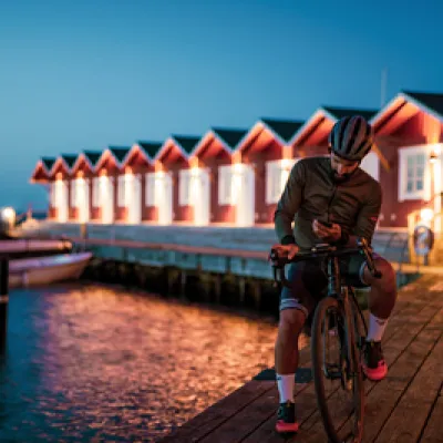 På cykel i Sölvesborg