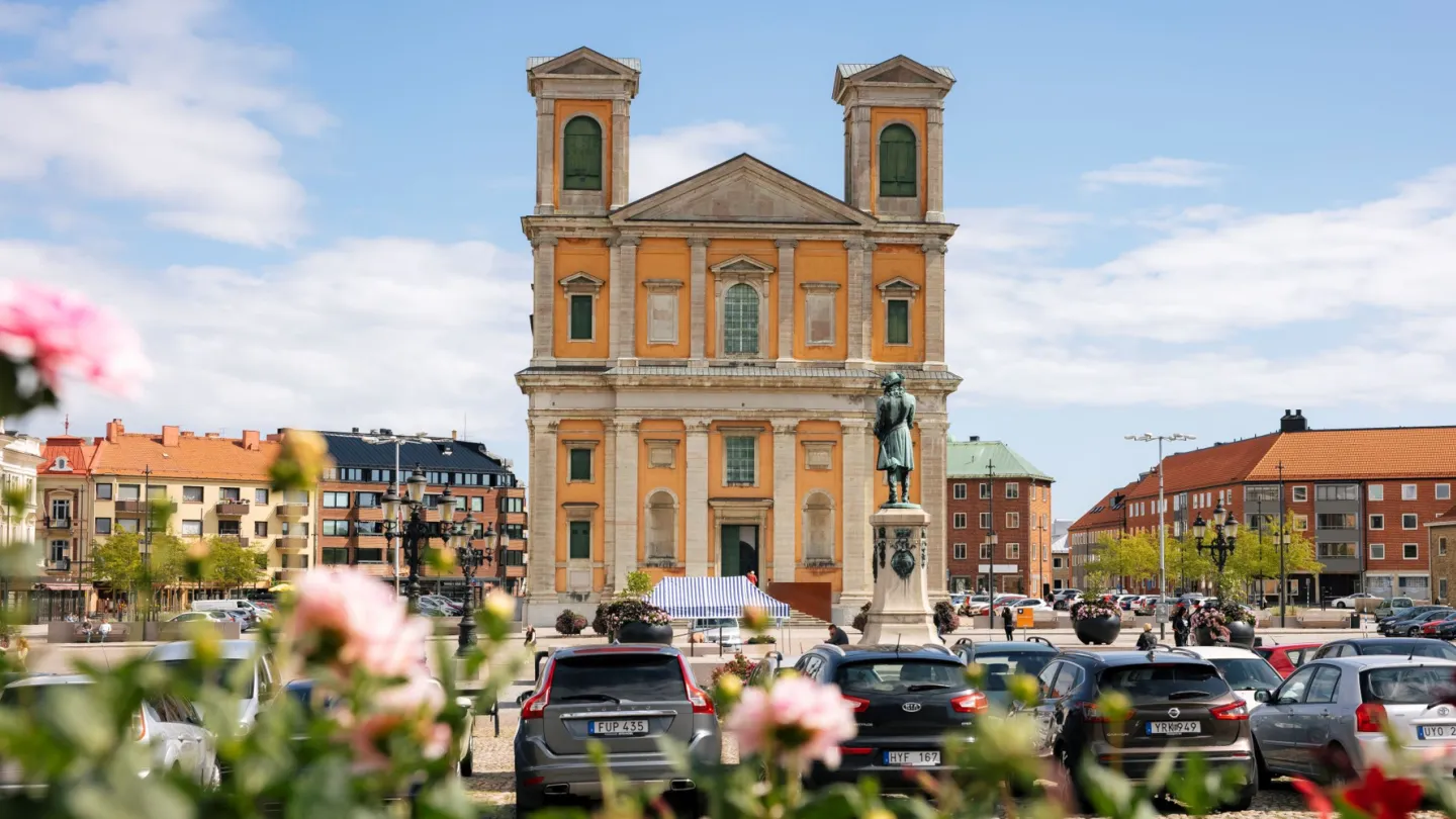 Fredrikskyrkan på Stortorget i Karlskrona, Blekinge.